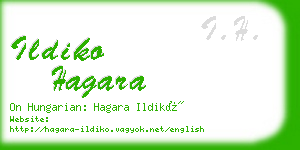 ildiko hagara business card